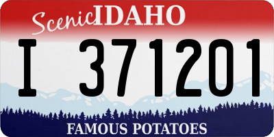 ID license plate I371201