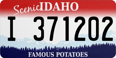 ID license plate I371202