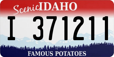 ID license plate I371211