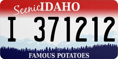 ID license plate I371212