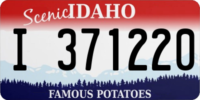 ID license plate I371220