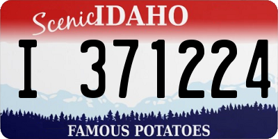 ID license plate I371224