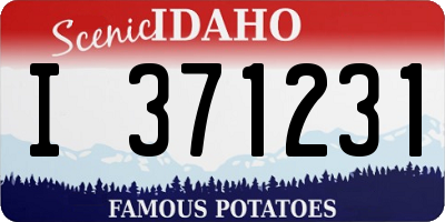 ID license plate I371231