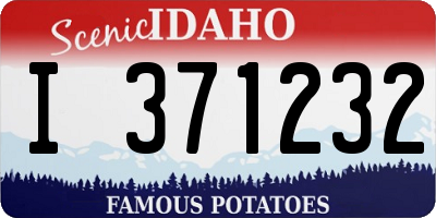 ID license plate I371232