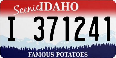 ID license plate I371241