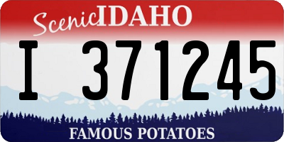 ID license plate I371245
