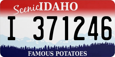 ID license plate I371246