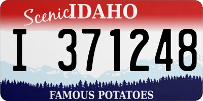 ID license plate I371248