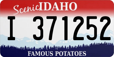 ID license plate I371252