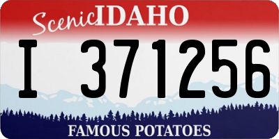 ID license plate I371256