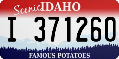 ID license plate I371260