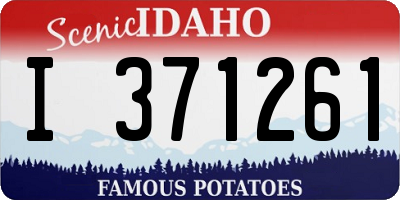 ID license plate I371261