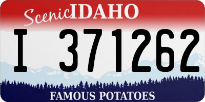 ID license plate I371262