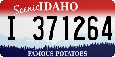 ID license plate I371264