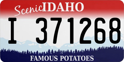 ID license plate I371268