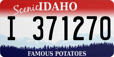 ID license plate I371270