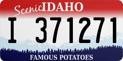 ID license plate I371271