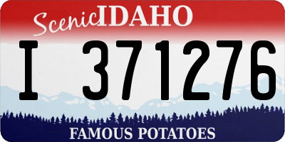 ID license plate I371276