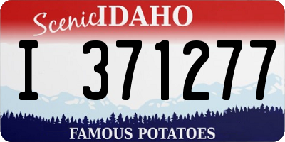 ID license plate I371277