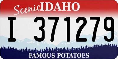 ID license plate I371279