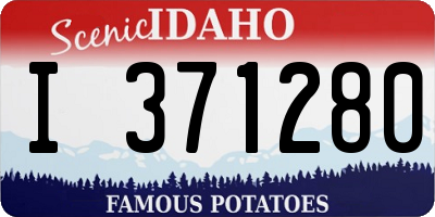ID license plate I371280
