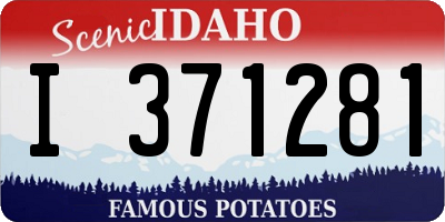 ID license plate I371281