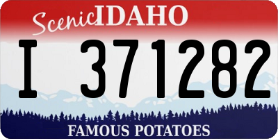 ID license plate I371282