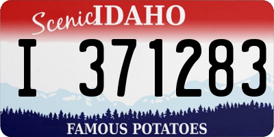 ID license plate I371283