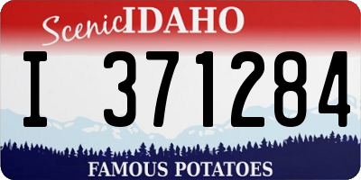 ID license plate I371284