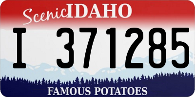 ID license plate I371285