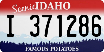 ID license plate I371286