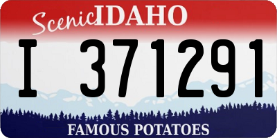 ID license plate I371291