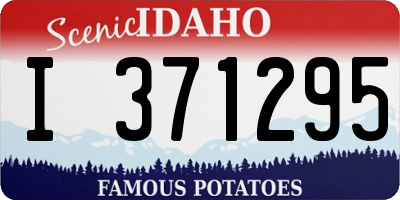 ID license plate I371295