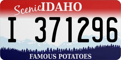 ID license plate I371296