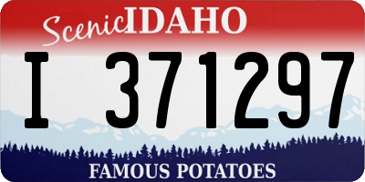 ID license plate I371297