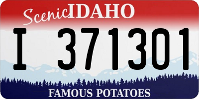 ID license plate I371301