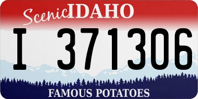 ID license plate I371306