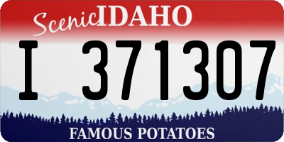 ID license plate I371307