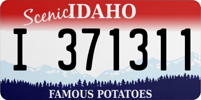 ID license plate I371311