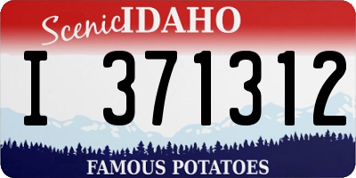 ID license plate I371312
