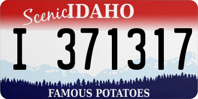 ID license plate I371317