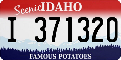 ID license plate I371320