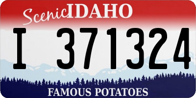ID license plate I371324
