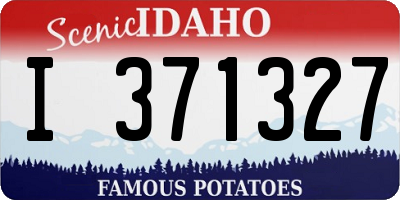 ID license plate I371327