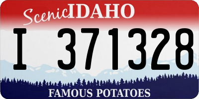 ID license plate I371328
