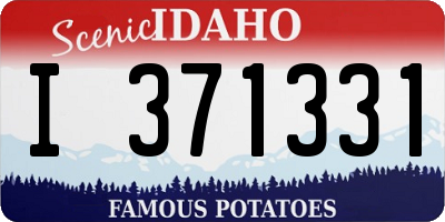 ID license plate I371331