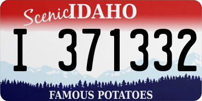 ID license plate I371332