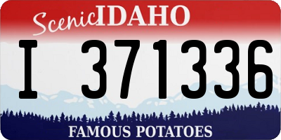 ID license plate I371336