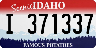 ID license plate I371337