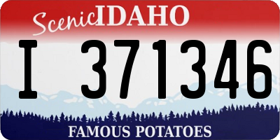 ID license plate I371346